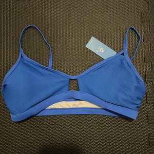 Cupshe Women’s size M top. Kathryn Blue Hollow Out & Mid waisted Bikini Set.
